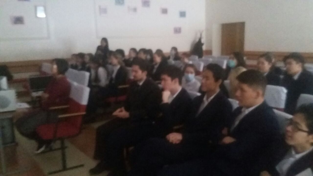 02.12.2016г. врачом-наркологом Жузбаевой А.А. совместно с ГЦ СПИД проведен семинар-тренинг  ОШ №116 Ауэзовского района